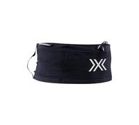X-BIONIC High Performance Running Belt with Two Bottle Pockets for Hydration, Spacious and Safe Storage, Lightweight and Comfortable Fit - Black/White, L