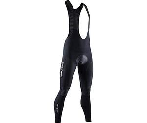 X-BIONIC Invent 4.0 Cycling Bib Pants Men Long Biking Trousers Tights Legging with Highly Breathable Sponge Padded - Black/Charcoal, M