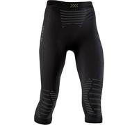 X-BIONIC Invent 4.0 Pants 3/4 Women Sports Trousers Running Jogging Training Fitness Gym Compression Baselayer Legging - Black/Charcoal, M