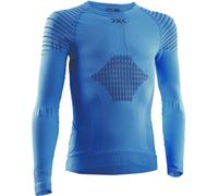X-BIONIC Invent 4.0 Shirt Round Neck Long Sleeves Junior Baselayer Functional Sport T-Shirt - Teal Blue/Anthracite, 10/11