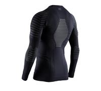 X-BIONIC Invent 4.0 Shirt Round Neck Long Sleeves Men Baselayer Functional Sport T-Shirt - Black/Charcoal, X-Large