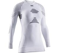 X-BIONIC INVENT 4.0 Shirt Round Neck Long Sleeves Women Baselayer Functional Sport T-Shirt - White/Black, X-Large