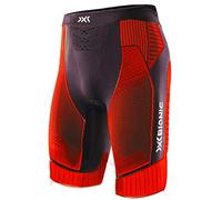 X-BIONIC Men Effektor 4.0 Run Shorts - Opal Black/Sunset Orange, 2X-Large