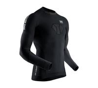 X-BIONIC INVENT 4.0 Running Shirt Long Sleeves Men Sports Jersey Running Jogging Training Fitness Gym Compression Baselayer Top - Black/Charcoal, Small