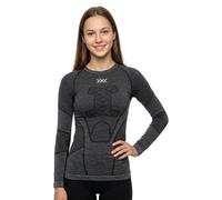 X-Bionic - Women's Symbio Merino Shirt L/S - Merino base layer size S, grey/black