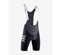 X-BIONIC Men Twyce 4.0 Bike Padded Bib Shorts - Opal Black/Arctic White, Small