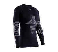 X-Bionic Energizer 4.0 Shirt Round Neck Long Sleeves Women Baselayer Functional Sport T-Shirt - Opal Black/Arctic White, Large