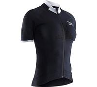 X-BIONIC Women Invent 4.0 Bike Race Zip Short Sleeve Shirt - Opal Black/Arctic White, Small