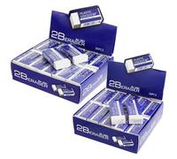 X-BLTU 60 Pcs Rubbers Erasers, Pencil Eraser Multipack White Erasers for Kids, Easy to Erase Soft 2B Eraser for Students Teachers Artists Architects Drawing Painting Sketching Office School Supplies