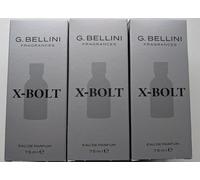 X-Bolt Eau de Parfum for Men - 3 x 75 ml Bottles (225 ml Total) | Long-Lasting Masculine Fragrance | Vegan & Dermatologically Tested | G. Bellini Inspired Men’s Fragrance