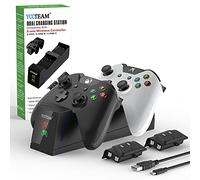 X-box Controller Charger, 2pcs 1200mAh Rechargeable Battery Pack and charging station for X-box One S/One X/ Elite Controller(Not compatibility with Series X/S)