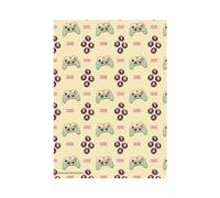 X-Box Gift Wrapping Paper - Two Sheet Two Tag, Officially Licensed Gift Wrap, Fully Recyclable Paper, 70 x 50cm when opened, multi-coloured