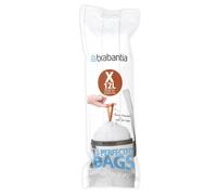 Brabantia Waste Bags PerfectFit 10-12 L 20 Pack - Thick Drawstring Bin Liners White