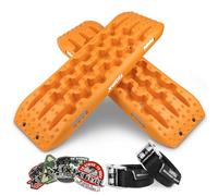 X-BULL New Recovery Traction Tracks Tire Ladder for Sand Snow Mud 4WD(Orange)