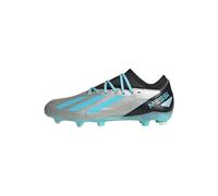 adidas Unisex X Crazyfast Messi.3 Firm Ground Boots Football, Silver Metallic/Blue/Core Black, 12 UK