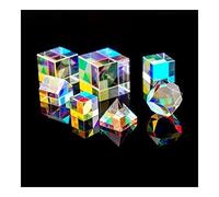 X-Cube Prism RGB Combiner Splitter Cross Dichroic 6-Sides Prism Polyhedron Pyramid Decoration for Teaching Photograph Research (Color : Pyramid)