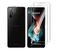 X-Dision [2 Pack Screen Protector Compatible with Sony Xperia 10 II(QH) +[2 Pack] Camera Lens Protector [Easy Install,HD Clear,Multiple Defense Technology] Tempered Glass