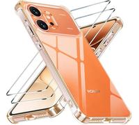X-Dision Case Compatible with Honor 600 5G with 2 Pieces Tempered Glass,Shockproof Transparen TPU,[9H Hardness,HD Clear and Air Cushion Safeguard] for Honor 600 5G
