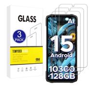 X-Dision Compatible with Doogee Blade 20/Blade 20 Ultra/Blade 20 Turbo/Blade 20 Play Screen Protector, 3 Pack [9H Hardness, High Sensitivity] 2.5D High Definition Tempered Glass Film