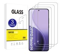 X-Dision Compatible with OPPO Reno 14 5G Screen Protector, 3 Pack [9H Hardness, High Sensitivity, Shatterproof] 2.5D High Definition Tempered Glass Film