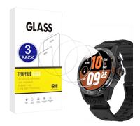 X-Dision Compatible with TicWatch Atlas Screen Protector, 3 Pack [9H Hardness, High Sensitivity, Shatterproof] 2.5D High Definition Tempered Glass Film