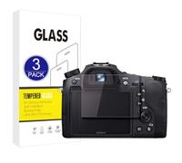 X-Dision Screen Protector Compatible with Sony DSC RX10/RX10M2,3 Pack [9H Hardness, High Sensitivity, Shatterproof] 2.5D High Definition Tempered Glass Film for Sony DSC RX10/RX10M2