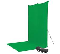 X-Drop Pro Wrinkle-Resistant Sweep Backdrop Kit 8'X13' (Chroma Key Green)