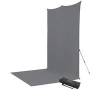 Westcott X-Drop Pro Wrinkle-Resistant Backdrop Kit - Neutral Gray Sweep - 8 x 13 ft.
