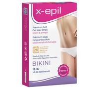 X-Epil Ready-to-Use Wax Strips 12-Pack - Bikini/Underarm