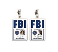 X Files Dana Scully & Fox Mulder FBI Set of 2 ID Badges