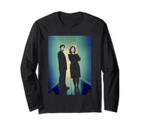X-Files Gillian Anderson David Duchovny By Michael Grecco Long Sleeve T-Shirt