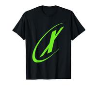 X-Files Retro Neon Green Big X Chest Classic Logo T-Shirt