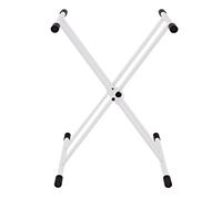 X-Frame Double Braced Keyboard Stand White by Gear4music