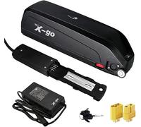 X-go 36V 15Ah Ebike Power Pack for 250W-750W Motor, 4-Pin Hailong Design with 2A Charger, USB Port, Lock & LED - Compatible with Rad, Aventon, Juiced - UK Stock