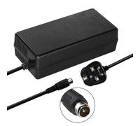 X-go 54.6V /42V 2A Ebike Battery Charger, UK Plug Mains Adapter, Compatible with 36V/48V Lithium Battery with RCA Lotus Head Connector, Smart Fast Charging for Electric Bike - Black (LH54VUK)