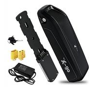 X-go Ebike Battery, 36V 10AH Hailong Electric Lithium-ion Bike Battery with Charger for 750W 500W 350W 250W Bafang or other Motor (36V 10AH 4 Pin No USB)