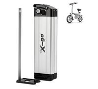 X-go Ebike Battery 36V 10AH, Lithium Ion E bike battery with 2Pin Discharge Output, Safe Lock & Charger, Electric Mountain Bike Battery Pack for 150W 250W 350W Motor,Ebike conversion kit
