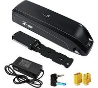 X-go Ebike Battery, 36V 13AH Hailong Electric Lithium-ion Bike Battery with Charger, 4 Pin Base Plate for 750W 500W 350W 250W Bafang or other Motor (36V 13AH 4 Pin No USB)