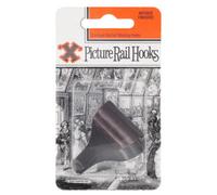 X-Hooks Antique Bronze Picture Rail Hangers Pack Of 2