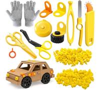 X Hot Popcorn 188 Pcs Cardboard Construction Tool Kit Cardboard Cutting Tools for DIY Making Birthday Present