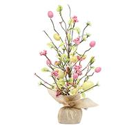 X-Institute 45cm Lighted Tree LED Easter Decorations For Home Easter Egg Ornaments Battery Power Wedding Spring Party Supplies Egg Tree Decorating