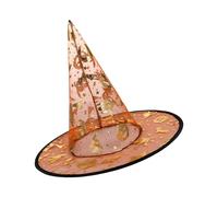 X-Institute 5Pcs 33cm High Pointed Witch Hat Adjustable Wizard Role Playing Unisex Costume For Adult Kid Halloween Cosplay Halloween