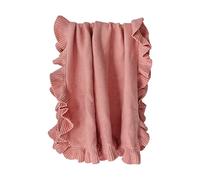 X-Institute Baby Wraps Ruffle Edge Knitted Wrap Blanket Infant Blanket Crib Stuffer Non-fluorescent Newborns Photo Blanket Baby Blanket For Newborns Hospital