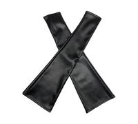 X-Institute Black PU Faux Leathers Long Arm Warmer Dress Up Fingerless Gloves Halloween Cosplay Elbow Mitten PU LeathersArm Warmer