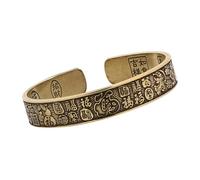 X-Institute Comfortable Brass Smooth Brims Design Featuring Hundred Blessings Pattern for All Day Wear Stylish Outfits Brass