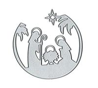 X-Institute Metal Die Cuts Nativity Embossing Stencil Cutting Dies For Card Making Scrapbooking Paper Craft Template Handmade Metal Die Cuts Christmas