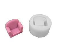 X-Institute Mini Sofa Chair 3D Silicone Mold Flexible Wax Soap Making Mould Craft For Make Chocolates Hard Candy Dessert 3d Sofa Chair Shaped Silicone Molds For Soap Epoxy Resin Chocolate