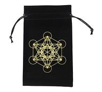 X-Institute Portable Storage Bag For Oracle Metatron Card Divination Bag For Kids Adult Thick Embroidery Bags