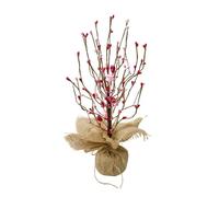 X-Institute Valentine Artificial Berries Heart Table Tree Table Centerpieces Valentine Home Decorations Artificial Plant Gifts Valentine Artificial Berries Heart Blossom Table Tree
