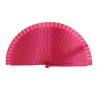 X-Institute Vintage Wooden Hand Fan Wedding Dance Solid Color Plain Folding Fan Elegant Handhelds Dancing Show Performances Spanish Fan